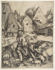 O Filho Pródigo, ca. 1496 de Albrecht Dürer