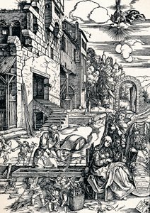 O resto durante a fuga para o Egito, 1506 1906 de Albrecht Dürer