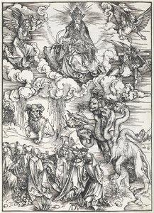 A Besta de Sete Cabeças e a Besta com Chifres de Cordeiro de Albrecht Dürer