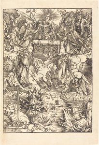 Os sete anjos com as trombetas de Albrecht Dürer