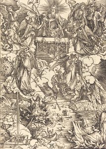 Os Sete Anjos com as Trombetas, 1498. de Albrecht Dürer