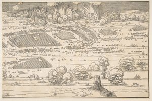 O cerco de uma fortaleza.nd de Albrecht Dürer