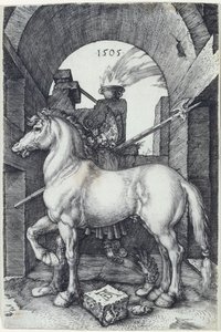 O cavalo pequeno, 1505 de Albrecht Dürer