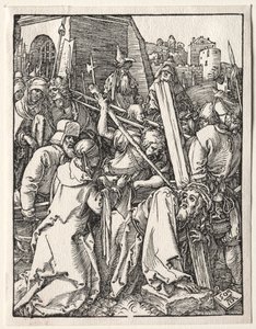 A pequena paixão: Cristo carregando a cruz de Albrecht Dürer