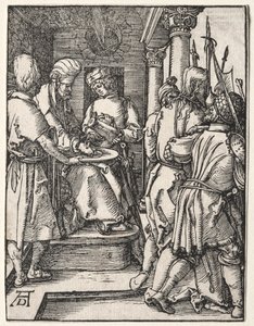 A pequena paixão: Pilatos lavando as mãos de Albrecht Dürer