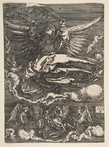O Sudário Realizado por Um Anjo, 1516. de Albrecht Dürer