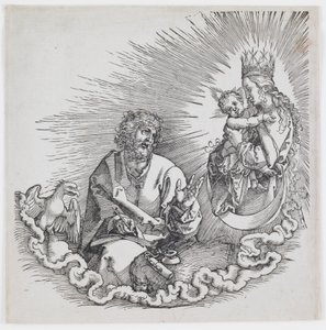 A Virgem Aparecendo a São João, da edição de 1511 de “O Apocalipse” de Albrecht Dürer