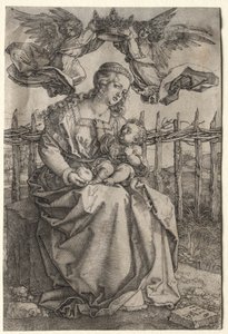 A Virgem Coroada por Dois Anjos de Albrecht Dürer