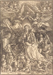 A Virgem Rodeada de Muitos Anjos de Albrecht Dürer