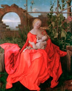 A Virgem e o Menino, A Madona com a Íris, 1500-1510 de Albrecht Dürer