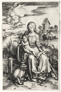 A Virgem e o Menino com um Macaco de Albrecht Dürer