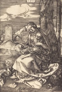 A Virgem e o Menino com a Pêra, 1511. de Albrecht Dürer