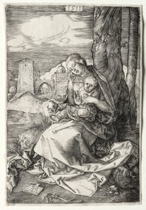 A Virgem e o Menino com a Pêra, 1511. de Albrecht Dürer