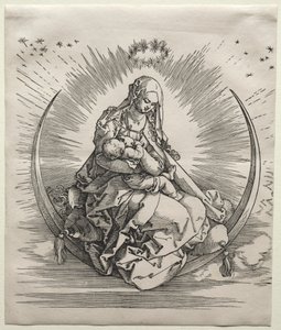 A Virgem em um crescente, c. 1510-1511. de Albrecht Dürer