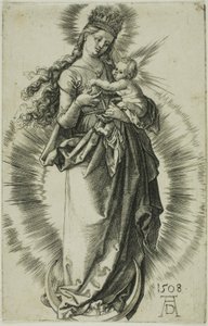 A Virgem do Crescente com uma Coroa de Estrelas de Albrecht Dürer