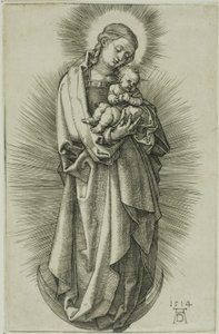 A Virgem no Crescente com um Diadema de Albrecht Dürer