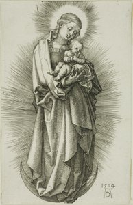 A Virgem no Crescente com um Diadema de Albrecht Dürer