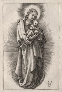 A Virgem com Faixa de Cabelo em Lua Crescente de Albrecht Dürer