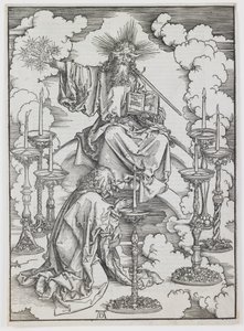 A Visão dos Sete Castiçais, da série “O Apocalipse” de Albrecht Dürer
