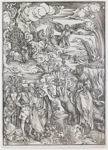 A Puta da Babilónia, da série "O Apocalipse". de Albrecht Dürer