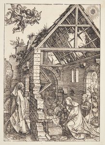 A adoração dos pastores de Albrecht Dürer