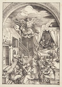 O nascimento da Virgem de Albrecht Dürer