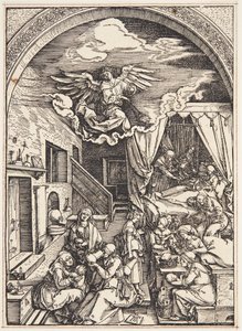 O nascimento da Virgem de Albrecht Dürer