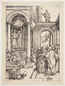 A apresentação da Virgem no templo de Albrecht Dürer