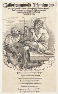 Página de título: A zombaria de Cristo de Albrecht Dürer