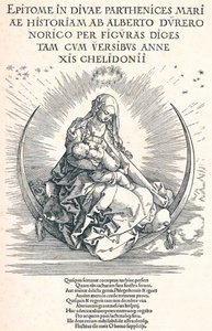 Página de rosto da Vida da Virgem, 1511 1906 de Albrecht Dürer