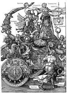 Retorno Triunfal de Maximiliano I, 1512-1522, 1936 de Albrecht Dürer