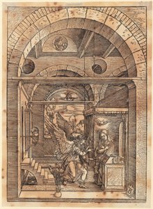 Noivado de Maria, página 7 da série «A Vida de Maria» de Albrecht Dürer