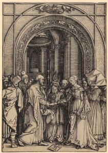 Noivado de Maria, página 7 da série «A Vida de Maria» de Albrecht Dürer