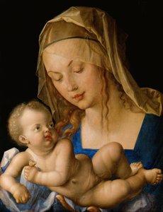 Virgem e menino com uma pera de Albrecht Dürer