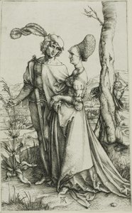 Jovem casal ameaçado de morte (The Promenade) de Albrecht Dürer