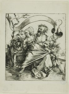 Jovem atacada pela morte (The Ravisher) de Albrecht Dürer