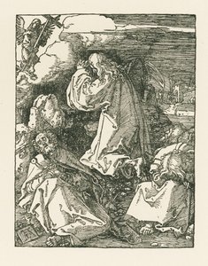 Agonia no Jardim - Cristo no Monte das Oliveiras, c.1510 (xilogravura) de Albrecht Dürer or Duerer