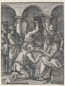Cristo coroado de espinhos, c.1510 (xilogravura) de Albrecht Dürer