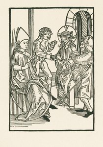 Cristo perante Caifás de Albrecht Dürer or Duerer