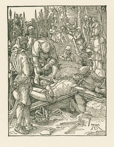 Cristo pregado na cruz, c.1509 (xilogravura) de Albrecht Dürer or Duerer