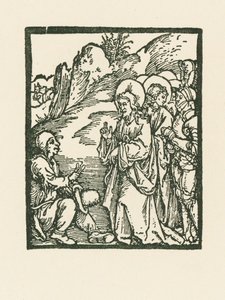 Cristo cura um leproso de Albrecht Dürer or Duerer
