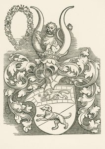 Brasão de armas de Lorenz Staiber de Albrecht Dürer or Duerer