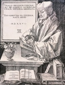 Erasmus de Roterdão (Roterdão 1466-1469 - Basileia 1536), humanista e teólogo de Albrecht Dürer