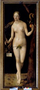 Eve Pintura de Albrecht Durer (1471-1528), óleo sobre madeira de Albrecht Dürer