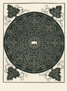 Nó com centro hexagonal comprido e volutas redondas de Albrecht Dürer or Duerer