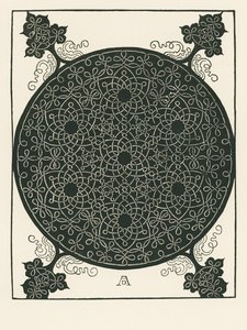 Nó com um pequeno círculo preto no centro, repetido seis vezes de Albrecht Dürer or Duerer