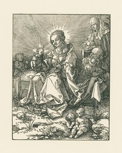 Nossa Senhora num banco de relva com São José e Santa Ana de Albrecht Dürer or Duerer