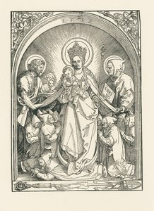 Nossa Senhora com os monges cartuxos, os santos João Batista e Bruno de Albrecht Dürer or Duerer