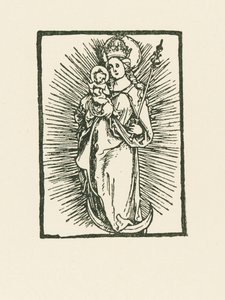 Maria Virgem como Rainha do Céu ao Sol de Albrecht Dürer or Duerer