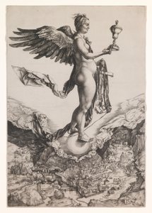 Némesis, c.1501-2 (gravura) de Albrecht Dürer or Duerer